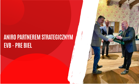 ANIRO nagrodzone certyfikatem Partnera Strategicznego EVB - PRE Biel