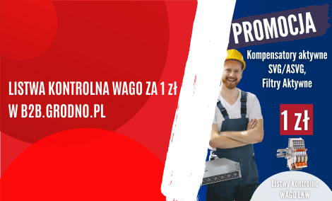 Listwa kontrolna WAGO za 1 zł w Hurtowni GRODNO - ZAKOŃCZONA