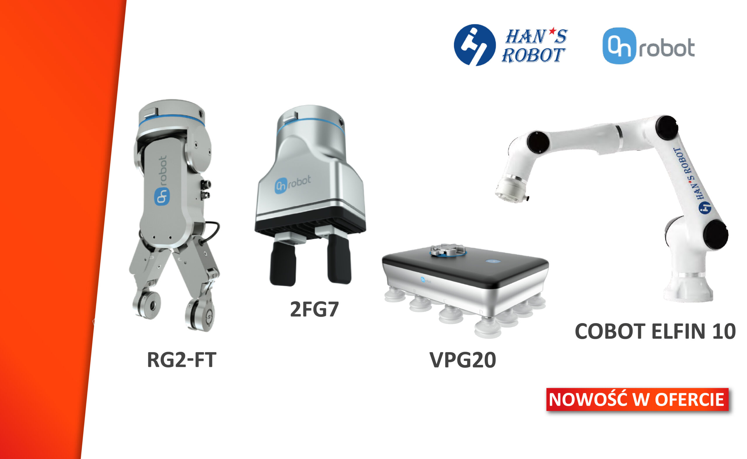 Rozpoczynamy współpracę z OnRobot – Wiodącym dostawcą chwytaków do robotów współpracujących